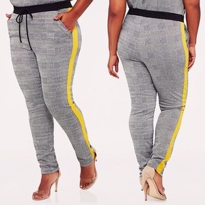 PLUS PLAID MENSWEAR LEGGING